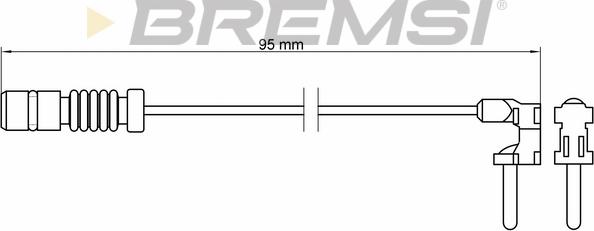 Bremsi WI0501 - Сигнализатор, износ тормозных колодок autodif.ru