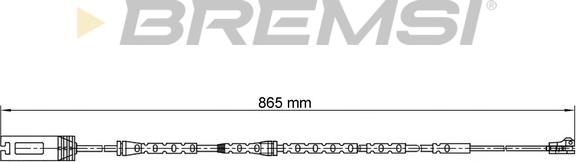 Bremsi WI0694 - Сигнализатор, износ тормозных колодок autodif.ru