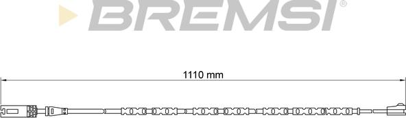Bremsi WI0691 - Сигнализатор, износ тормозных колодок autodif.ru