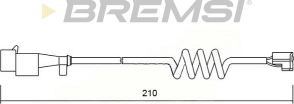 Bremsi WI0601 - Сигнализатор, износ тормозных колодок autodif.ru