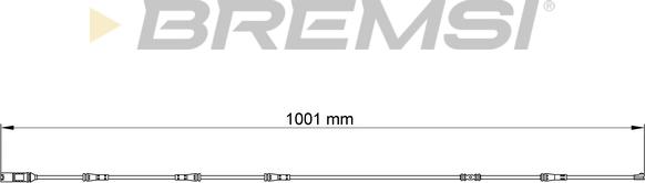 Bremsi WI0753 - Сигнализатор, износ тормозных колодок autodif.ru