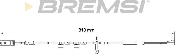 Bremsi WI0700 - Сигнализатор, износ тормозных колодок autodif.ru