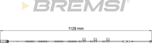 Bremsi WI0701 - Сигнализатор, износ тормозных колодок autodif.ru