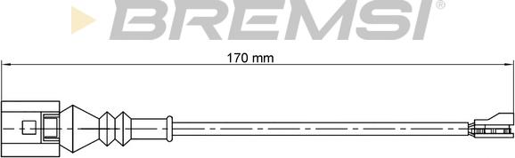 Bremsi WI0771 - Сигнализатор, износ тормозных колодок autodif.ru