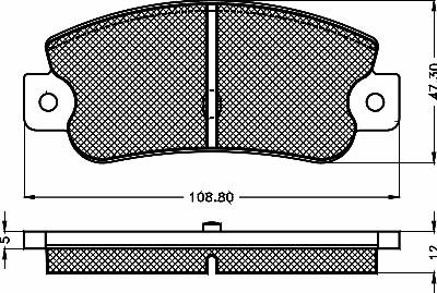 BENDIX 333774 - Тормозные колодки, дисковые, комплект autodif.ru