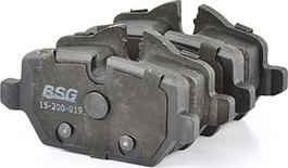 BSG BSG 15-200-019 - Тормозные колодки, дисковые, комплект autodif.ru