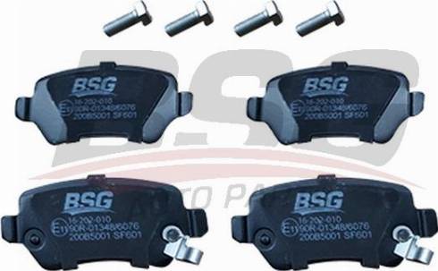 BSG BSG 16-202-010 - Тормозные колодки, дисковые, комплект autodif.ru