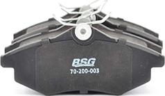 BSG BSG 70-200-003 - Тормозные колодки, дисковые, комплект autodif.ru