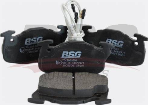 BSG BSG 70-202-001 - Тормозные колодки, дисковые, комплект autodif.ru