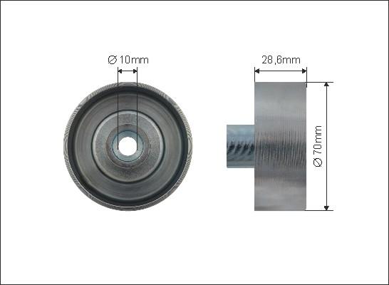 Caffaro 500489 - Ролик, поликлиновый ремень autodif.ru
