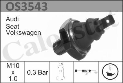 Calorstat by Vernet OS3543 - OS3543_датчик давления масла! 0.3 Bar\ VW Golf/Passat 1.0-2.8i/1.6D/SDi/TDi 83-97 autodif.ru