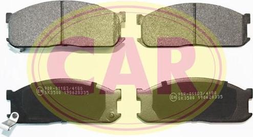 CAR PNT533 - Тормозные колодки, дисковые, комплект autodif.ru