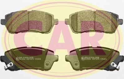 CAR PNT3761 - Тормозные колодки, дисковые, комплект autodif.ru
