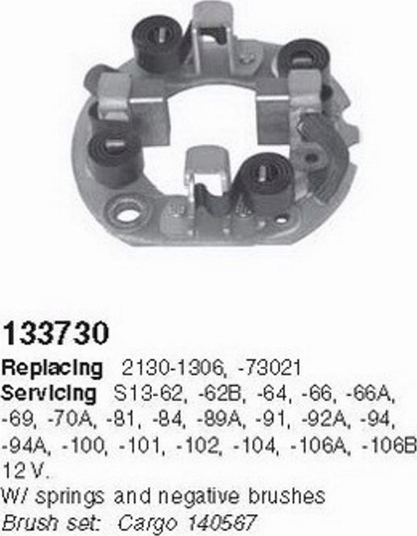 Cargo 133730 - Кронштейн, угольная щетка autodif.ru