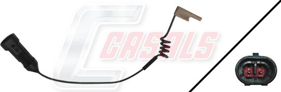 Casals 50083A - Сигнализатор, износ тормозных колодок autodif.ru