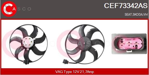 Casco CEF73342AS - Вентилятор, охлаждение двигателя autodif.ru