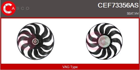 Casco CEF73356AS - Вентилятор, охлаждение двигателя autodif.ru