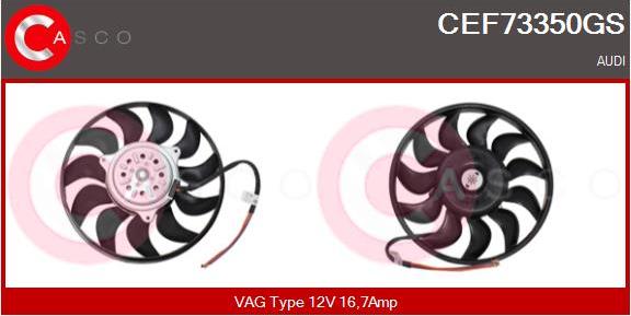 Casco CEF73350GS - Вентилятор, охлаждение двигателя autodif.ru