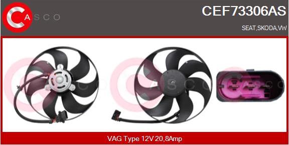 Casco CEF73306AS - Вентилятор, охлаждение двигателя autodif.ru