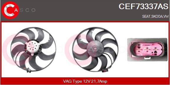 Casco CEF73337AS - Вентилятор, охлаждение двигателя autodif.ru