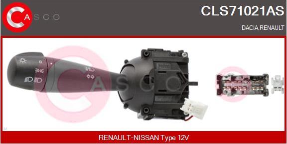 Casco CLS71021AS - Выключатель на рулевой колонке autodif.ru
