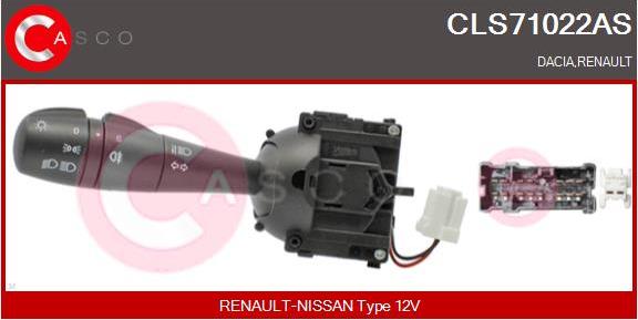 Casco CLS71022AS - Выключатель на рулевой колонке autodif.ru