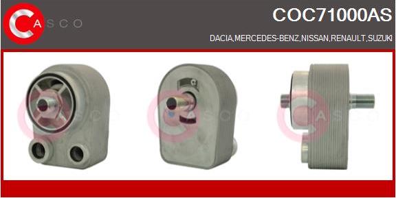 Casco COC71000AS - Масляный радиатор, двигательное масло autodif.ru