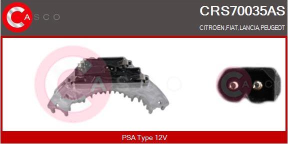Casco CRS70035AS - Сопротивление, реле, вентилятор салона autodif.ru