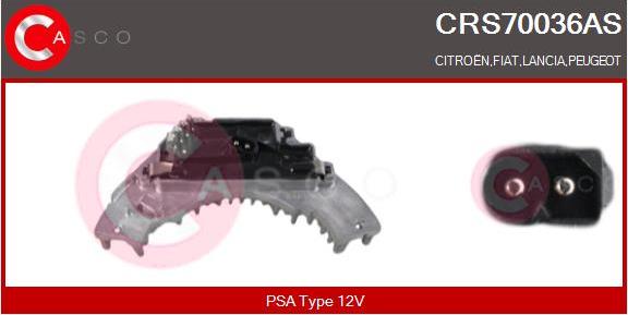 Casco CRS70036AS - Сопротивление, реле, вентилятор салона autodif.ru