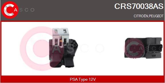 Casco CRS70038AS - Дополнительный резистор, электромотор - вентилятор радиатора autodif.ru