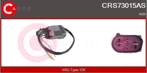 Casco CRS73015AS - Дополнительный резистор, электромотор - вентилятор радиатора autodif.ru