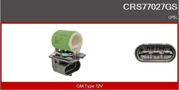 Casco CRS77027GS - Дополнительный резистор, электромотор - вентилятор радиатора autodif.ru
