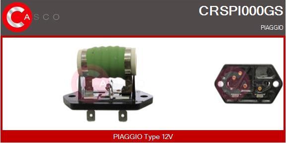 Casco CRSPI000GS - Дополнительный резистор, электромотор - вентилятор радиатора autodif.ru