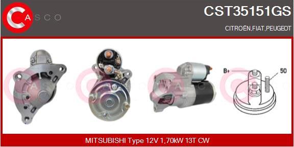 Casco CST35151GS - Стартер autodif.ru