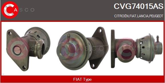 Casco CVG74015AS - Клапан возврата ОГ autodif.ru
