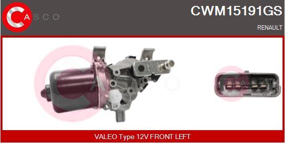 Casco CWM15191GS - Двигатель стеклоочистителя autodif.ru
