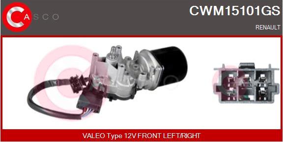 Casco CWM15101GS - Двигатель стеклоочистителя autodif.ru