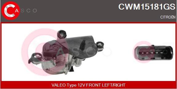 Casco CWM15181GS - Двигатель стеклоочистителя autodif.ru