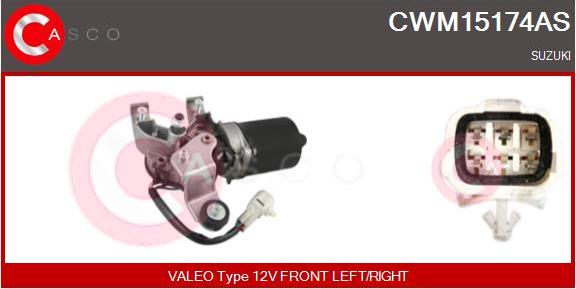 Casco CWM15174AS - Двигатель стеклоочистителя autodif.ru