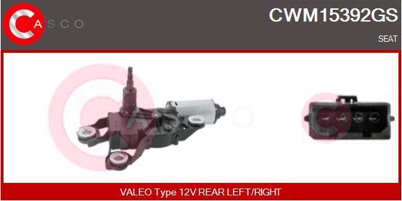 Casco CWM15392GS - Двигатель стеклоочистителя autodif.ru