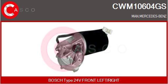 Casco CWM10604GS - Двигатель стеклоочистителя autodif.ru