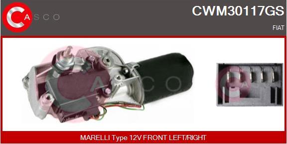 Casco CWM30117GS - Двигатель стеклоочистителя autodif.ru