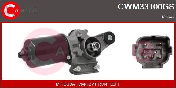 Casco CWM33100GS - Двигатель стеклоочистителя autodif.ru