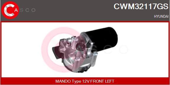 Casco CWM32117GS - Двигатель стеклоочистителя autodif.ru