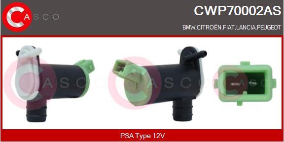 Casco CWP70002AS - Водяной насос, система очистки окон autodif.ru
