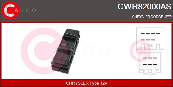 Casco CWR82000AS - Выключатель, стеклоподъемник autodif.ru
