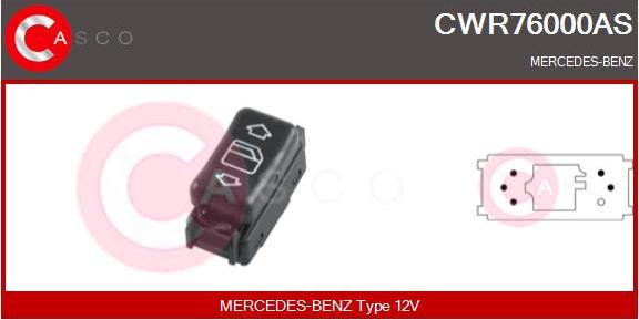 Casco CWR76000AS - Выключатель, стеклоподъемник autodif.ru
