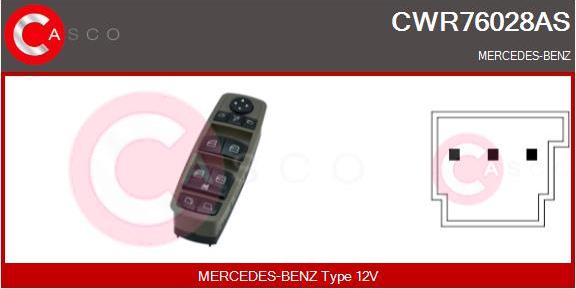 Casco CWR76028AS - Выключатель, стеклоподъемник autodif.ru