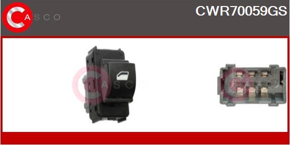 Casco CWR70059GS - Выключатель, стеклоподъемник autodif.ru