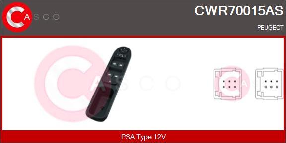 Casco CWR70015AS - Выключатель, стеклоподъемник autodif.ru